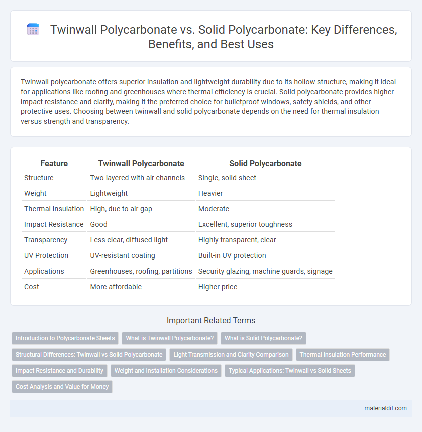 Twinwall Polycarbonate vs. Solid Polycarbonate: Key Differences, Benefits, and Best Uses