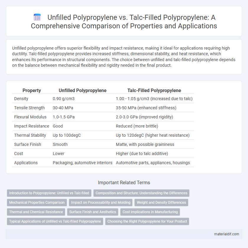Unfilled Polypropylene vs. Talc-Filled Polypropylene: A Comprehensive Comparison of Properties and Applications