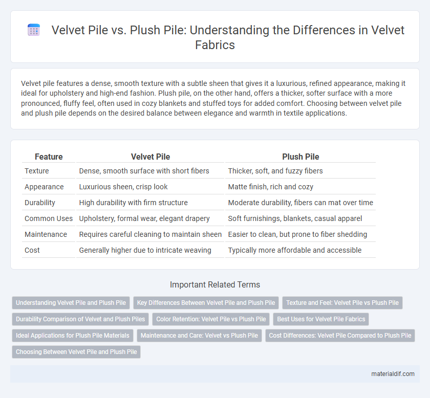 Velvet Pile vs. Plush Pile: Understanding the Differences in Velvet Fabrics