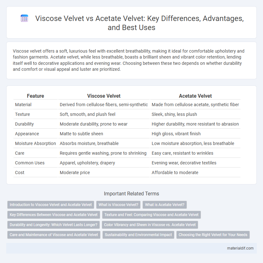 Viscose Velvet vs Acetate Velvet: Key Differences, Advantages, and Best Uses