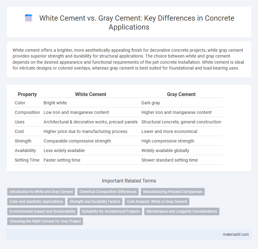 White Cement vs. Gray Cement: Key Differences in Concrete Applications
