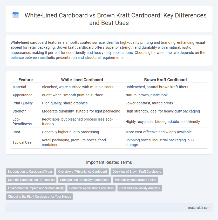 White-Lined Cardboard vs Brown Kraft Cardboard: Key Differences and Best Uses