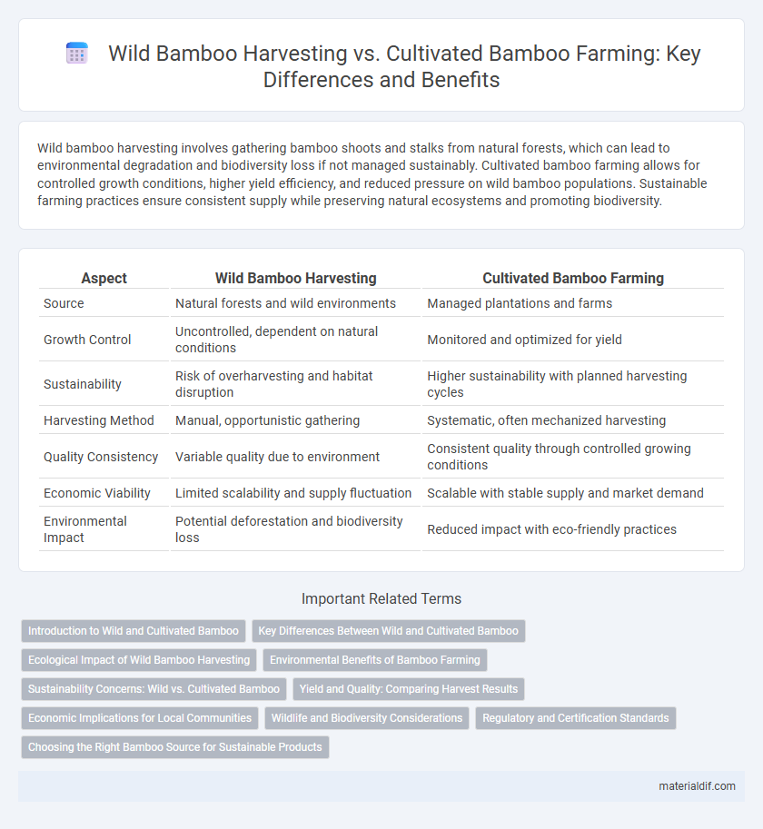 Wild Bamboo Harvesting vs. Cultivated Bamboo Farming: Key Differences and Benefits