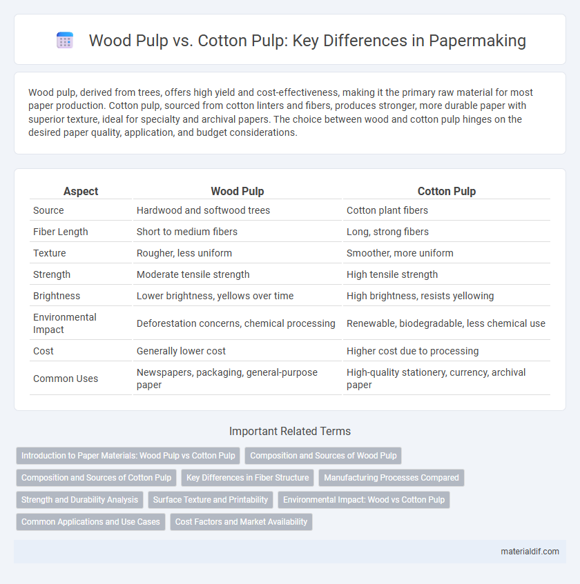 Wood Pulp vs. Cotton Pulp: Key Differences in Papermaking