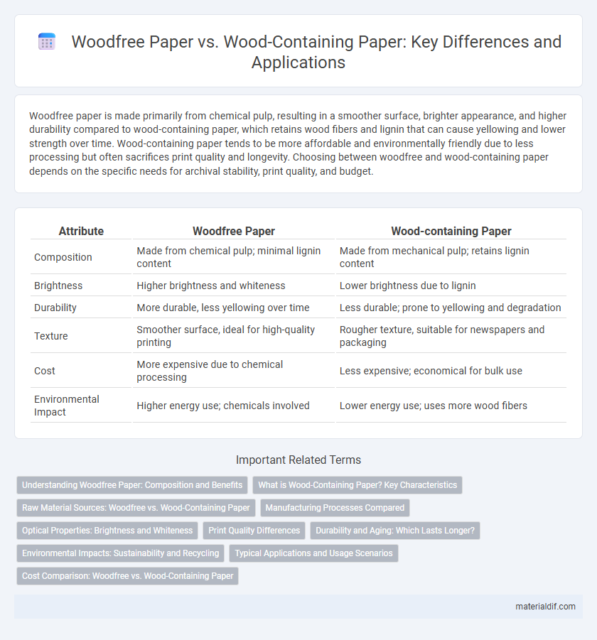 Woodfree Paper vs. Wood-Containing Paper: Key Differences and Applications