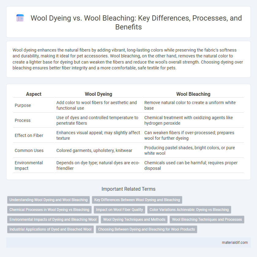 Wool Dyeing vs. Wool Bleaching: Key Differences, Processes, and Benefits