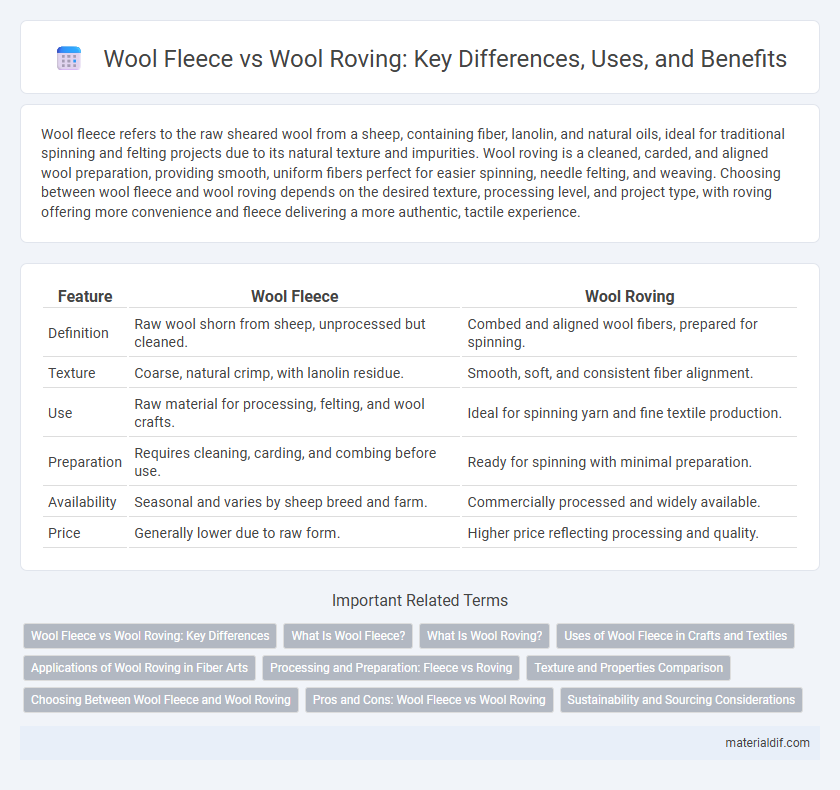 Wool Fleece vs Wool Roving: Key Differences, Uses, and Benefits
