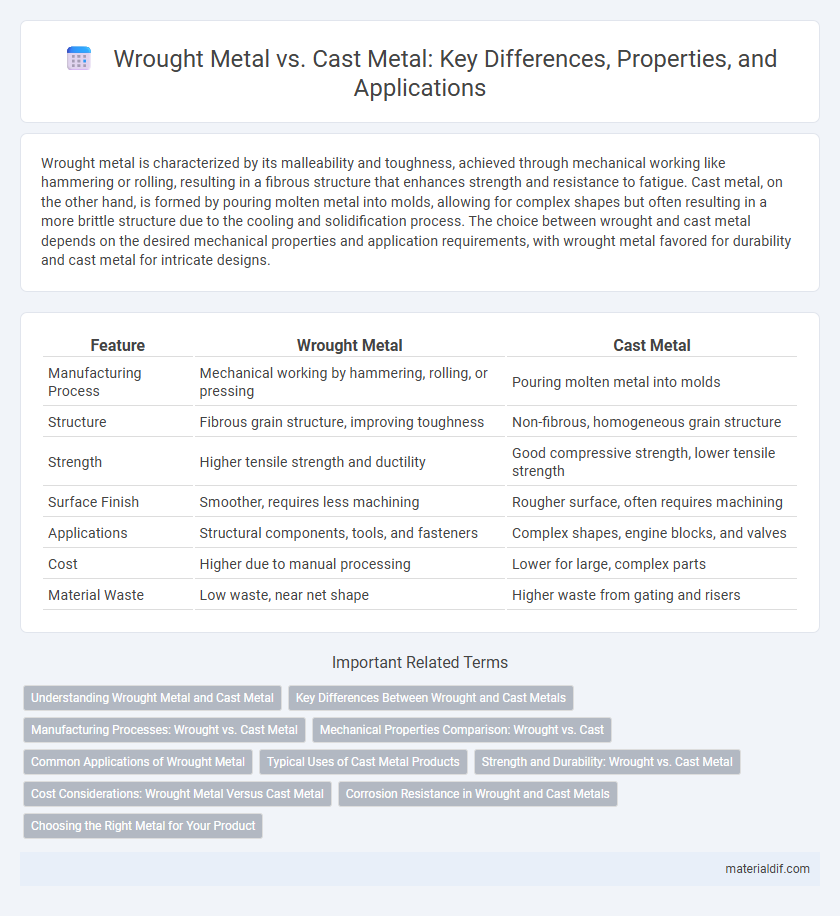 Wrought Metal vs. Cast Metal: Key Differences, Properties, and Applications