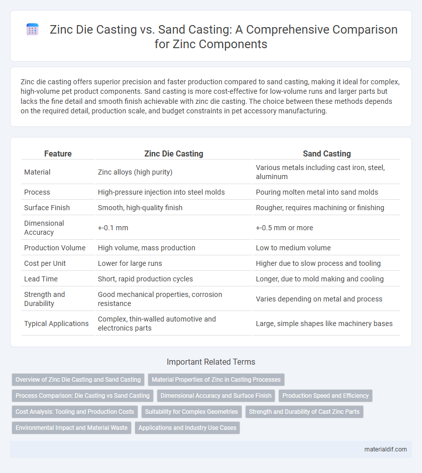 Zinc Die Casting vs. Sand Casting: A Comprehensive Comparison for Zinc Components