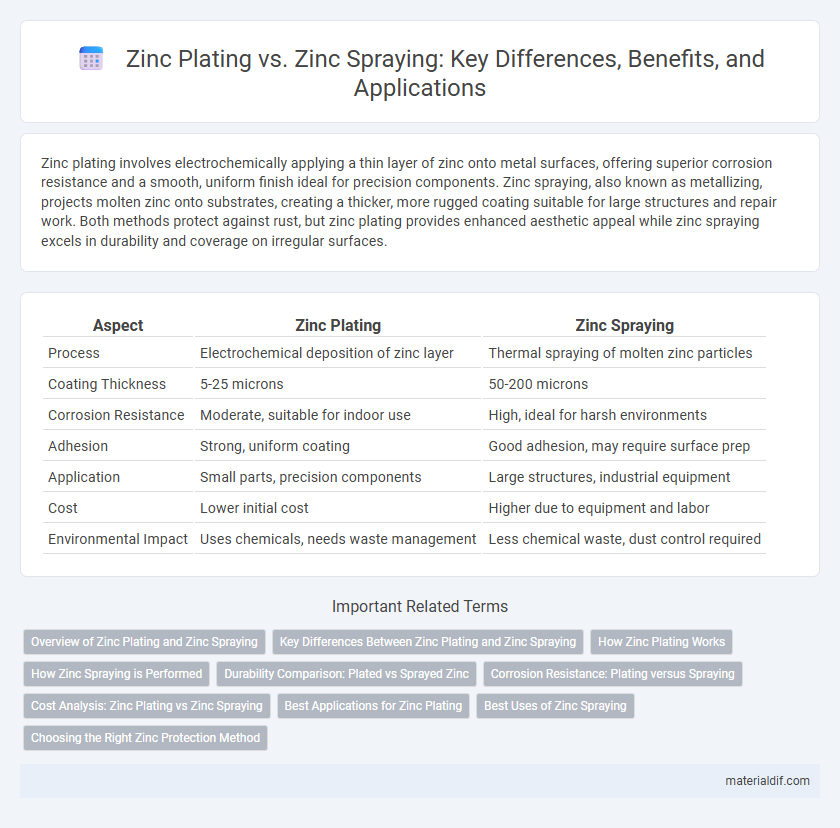 Zinc Plating vs. Zinc Spraying: Key Differences, Benefits, and Applications
