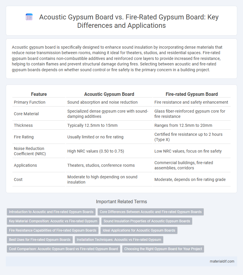 Acoustic Gypsum Board vs. Fire-Rated Gypsum Board: Key Differences and Applications