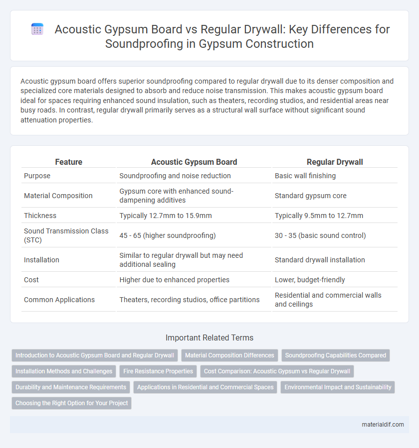 Acoustic Gypsum Board vs Regular Drywall: Key Differences for Soundproofing in Gypsum Construction