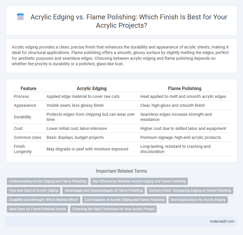 Acrylic Edging vs. Flame Polishing: Which Finish Is Best for Your Acrylic Projects?