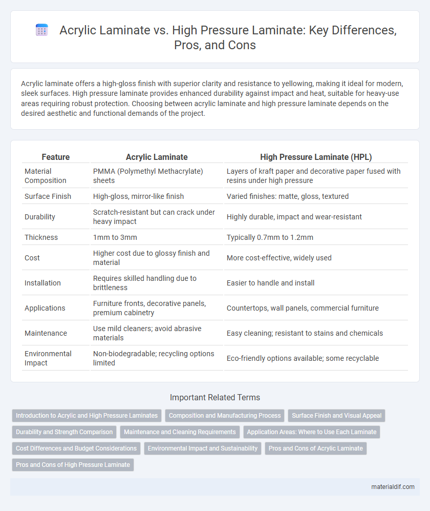 Acrylic Laminate vs. High Pressure Laminate: Key Differences, Pros, and Cons