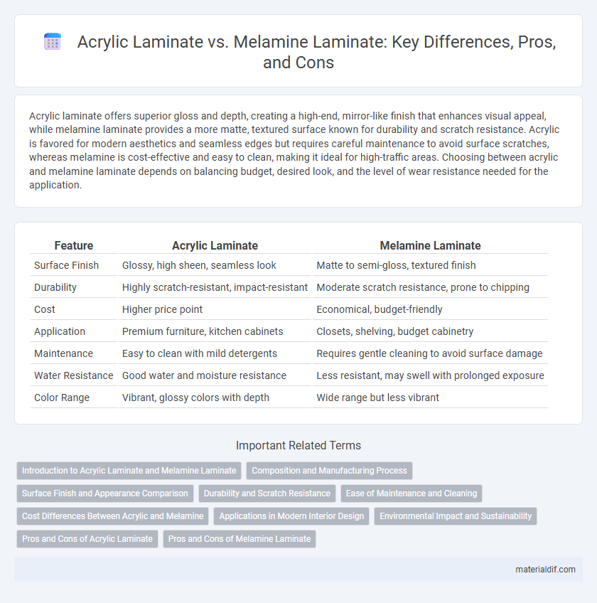 Acrylic Laminate vs. Melamine Laminate: Key Differences, Pros, and Cons