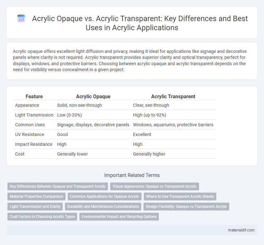 Acrylic Opaque vs. Acrylic Transparent: Key Differences and Best Uses in Acrylic Applications
