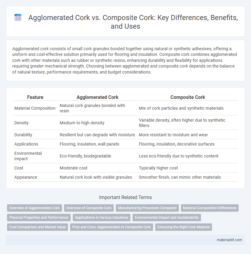 Agglomerated Cork vs. Composite Cork: Key Differences, Benefits, and Uses