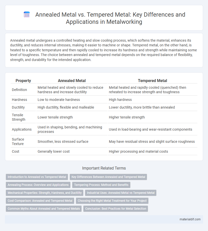 Annealed Metal vs. Tempered Metal: Key Differences and Applications in Metalworking