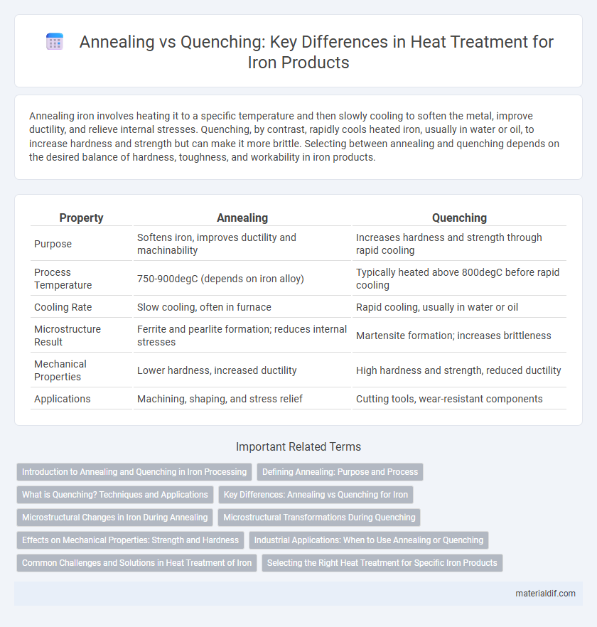 Annealing vs Quenching: Key Differences in Heat Treatment for Iron Products