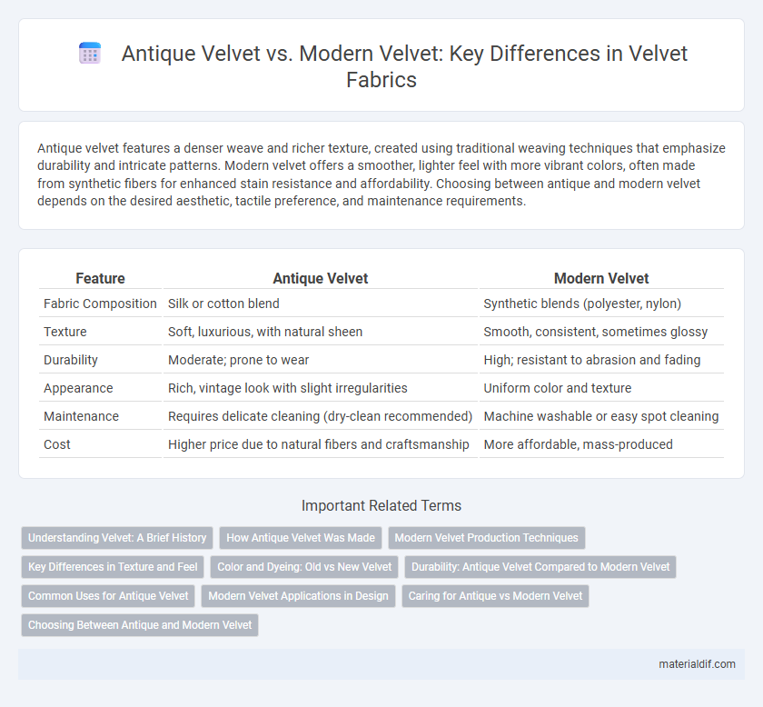 Antique Velvet vs. Modern Velvet: Key Differences in Velvet Fabrics