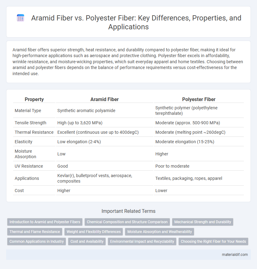 Aramid Fiber vs. Polyester Fiber: Key Differences, Properties, and Applications