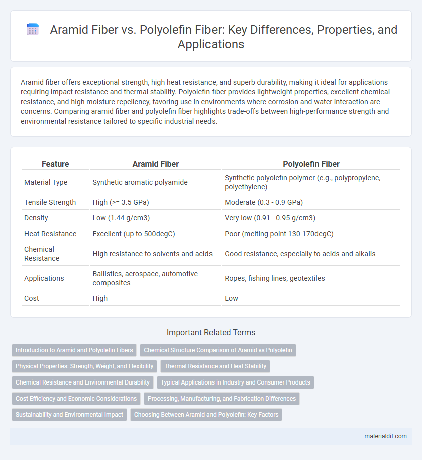 Aramid Fiber vs. Polyolefin Fiber: Key Differences, Properties, and Applications
