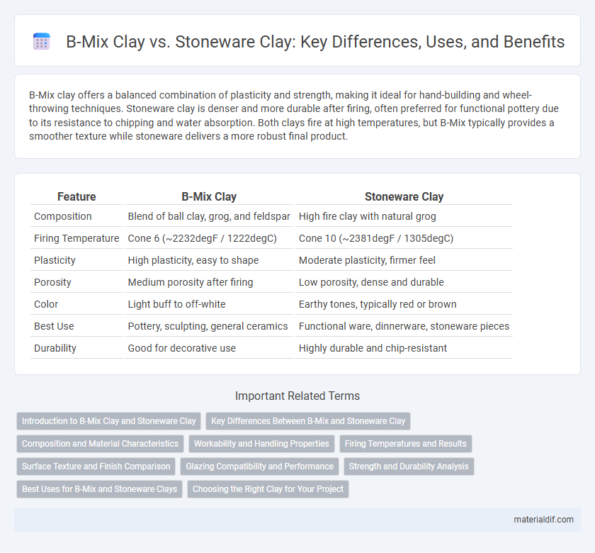 B-Mix Clay vs. Stoneware Clay: Key Differences, Uses, and Benefits