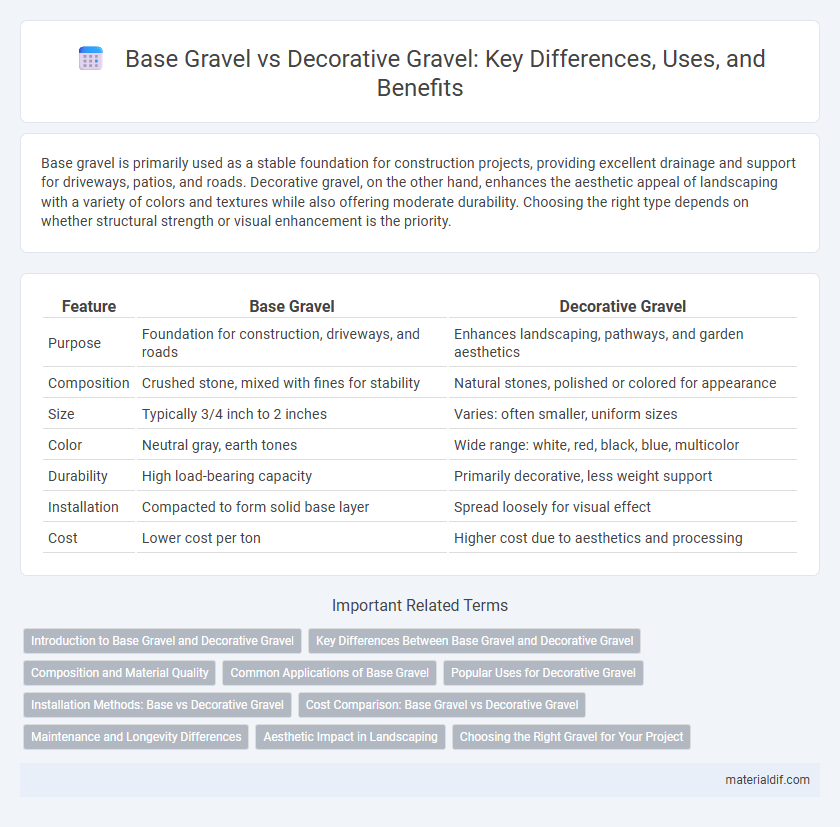 Base Gravel vs Decorative Gravel: Key Differences, Uses, and Benefits