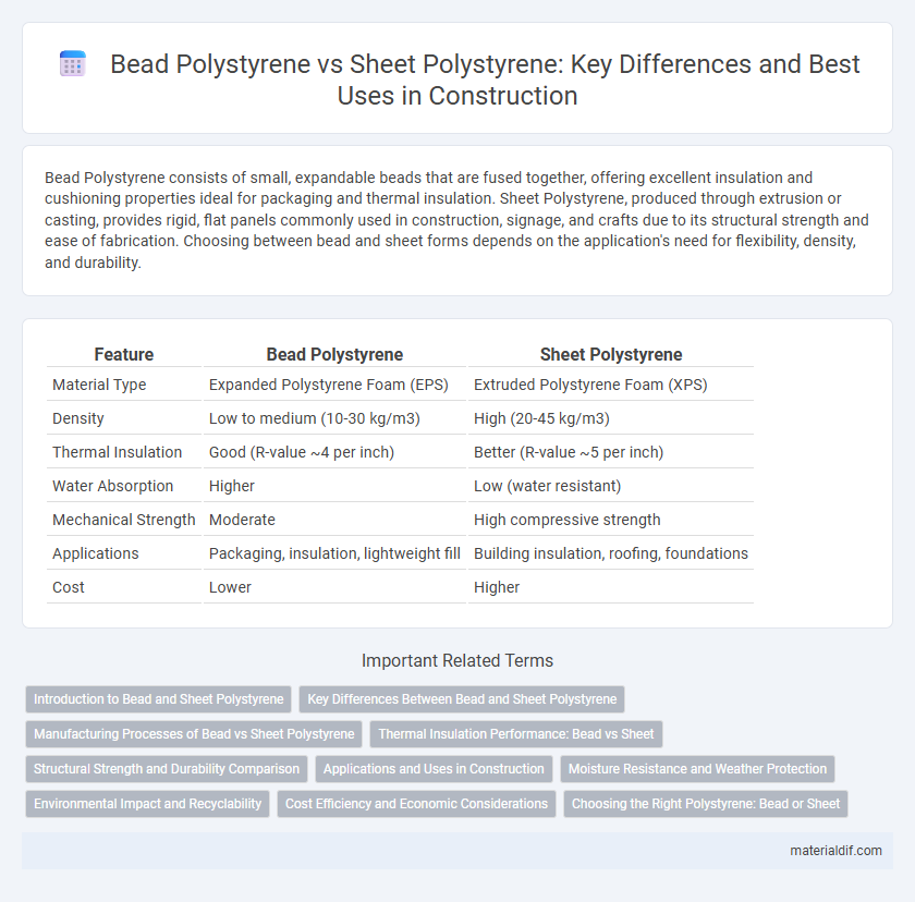Bead Polystyrene vs Sheet Polystyrene: Key Differences and Best Uses in Construction