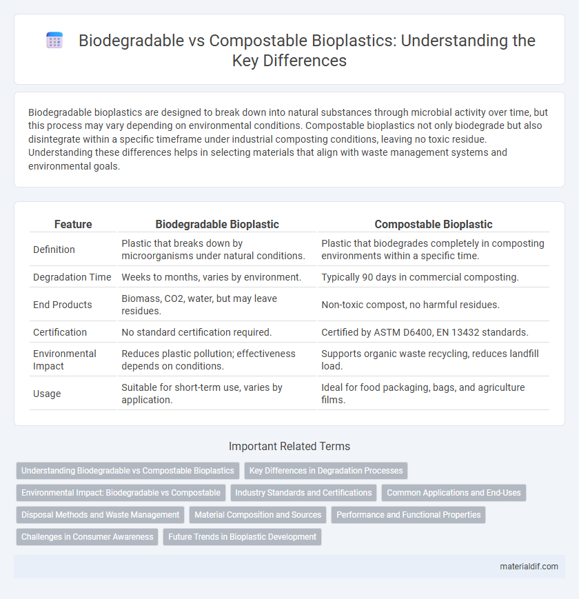 Biodegradable vs Compostable Bioplastics: Understanding the Key Differences