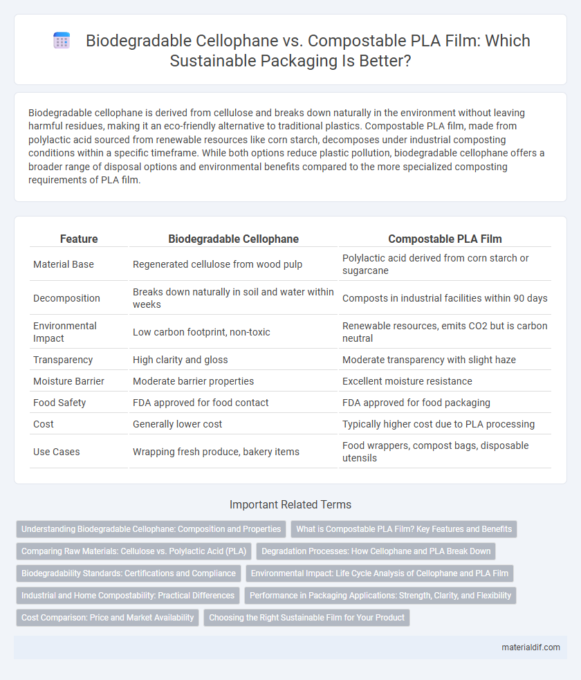 Biodegradable Cellophane vs. Compostable PLA Film: Which Sustainable Packaging Is Better?
