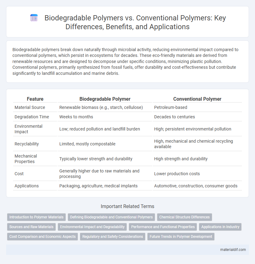 Biodegradable Polymers vs. Conventional Polymers: Key Differences, Benefits, and Applications