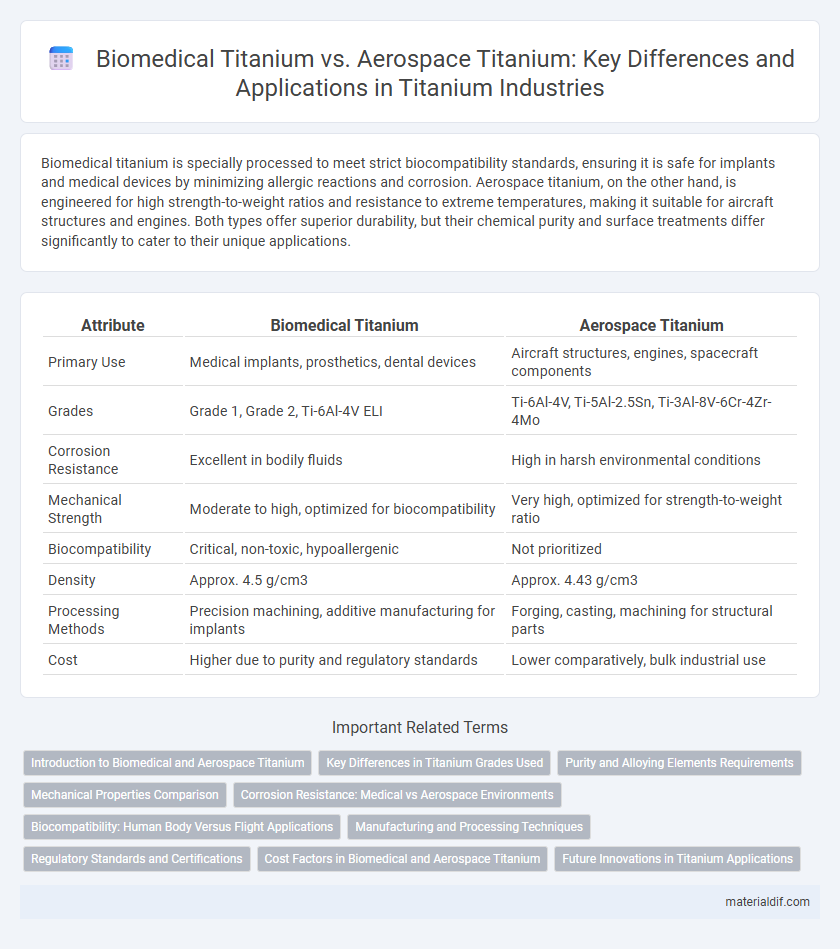 Biomedical Titanium vs. Aerospace Titanium: Key Differences and Applications in Titanium Industries