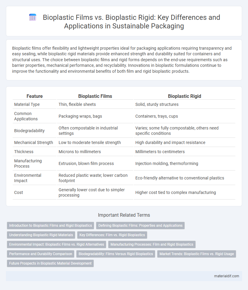 Bioplastic Films vs. Bioplastic Rigid: Key Differences and Applications in Sustainable Packaging