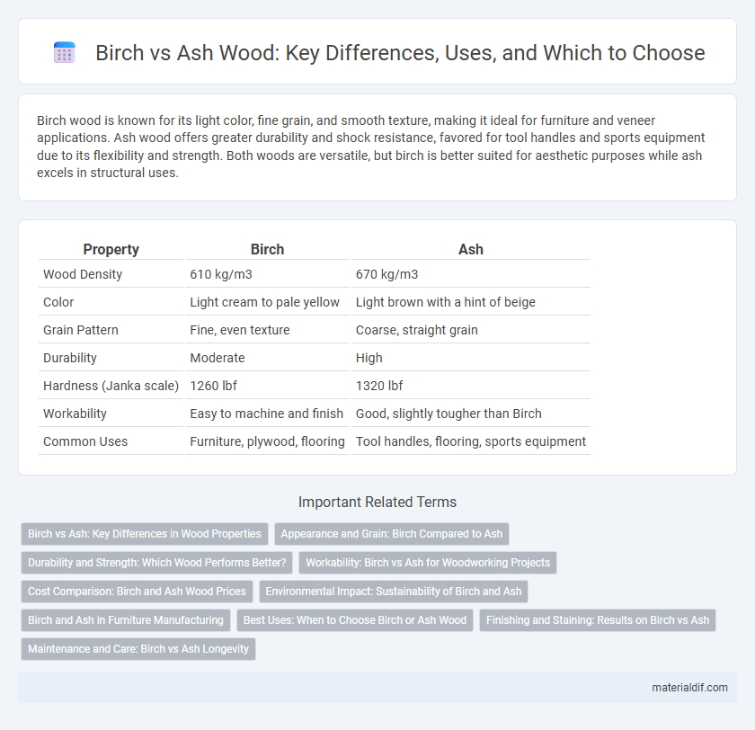 Birch vs Ash Wood: Key Differences, Uses, and Which to Choose