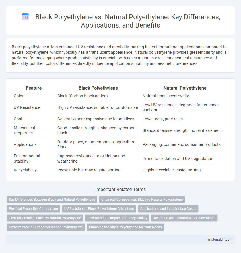 Black Polyethylene vs. Natural Polyethylene: Key Differences, Applications, and Benefits