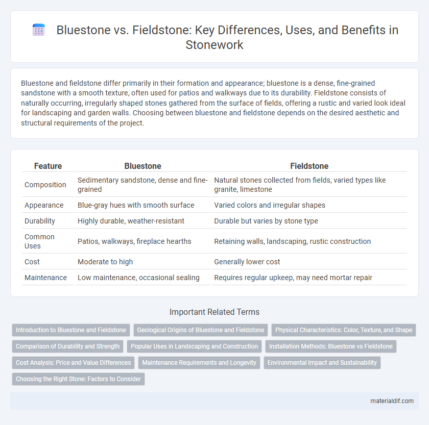 Bluestone vs. Fieldstone: Key Differences, Uses, and Benefits in Stonework