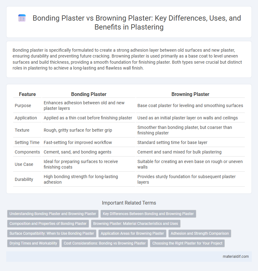 Bonding Plaster vs Browning Plaster: Key Differences, Uses, and Benefits in Plastering