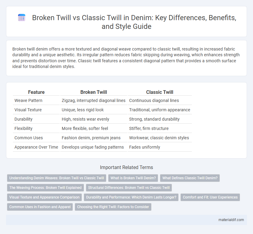 Broken Twill vs Classic Twill in Denim: Key Differences, Benefits, and Style Guide