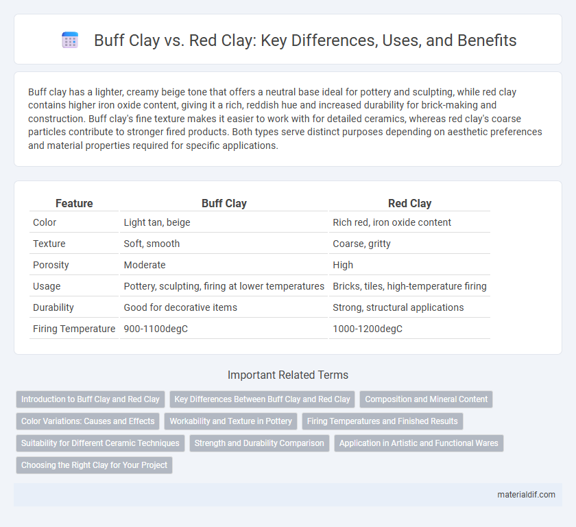 Buff Clay vs. Red Clay: Key Differences, Uses, and Benefits