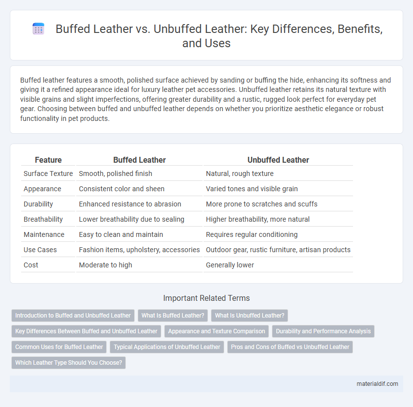 Buffed Leather vs. Unbuffed Leather: Key Differences, Benefits, and Uses
