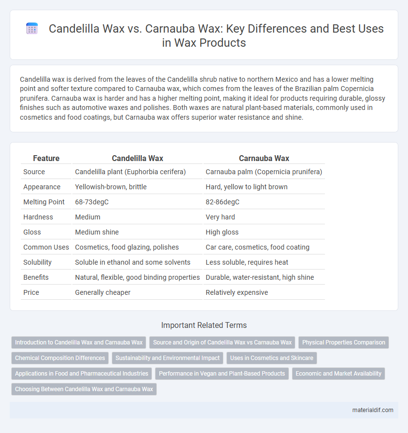 Candelilla Wax vs. Carnauba Wax: Key Differences and Best Uses in Wax Products