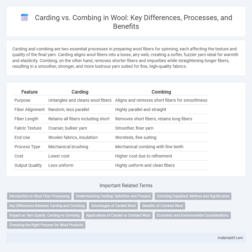 Carding vs. Combing in Wool: Key Differences, Processes, and Benefits