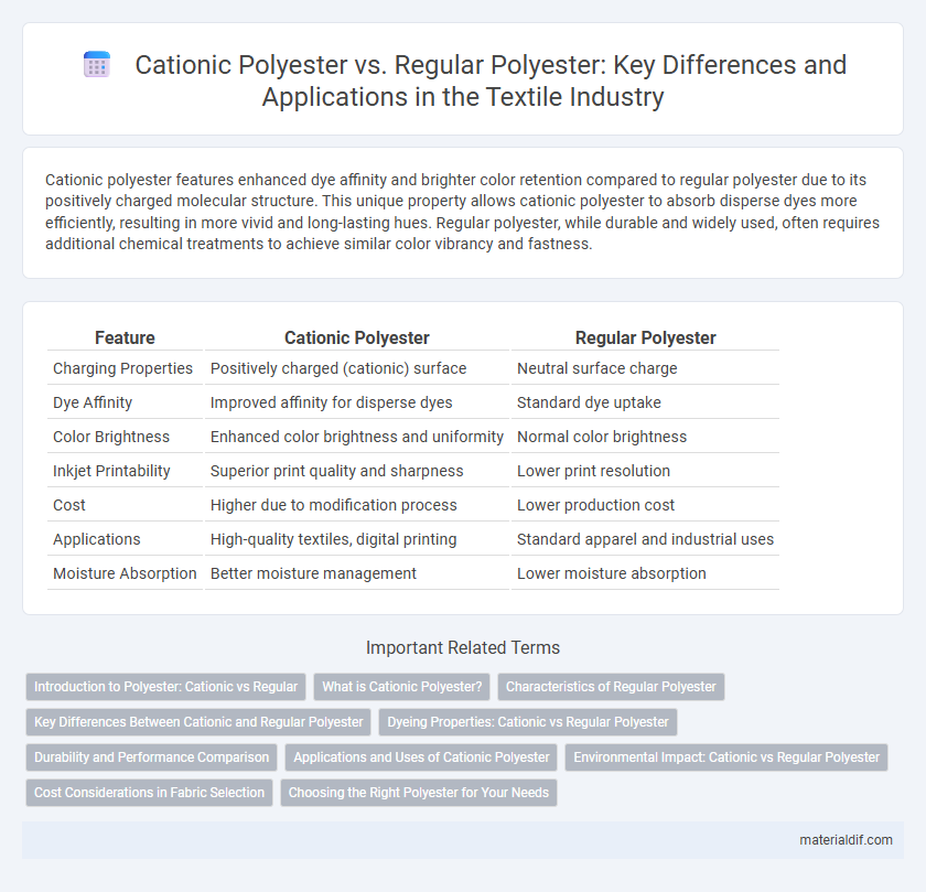Cationic Polyester vs. Regular Polyester: Key Differences and Applications in the Textile Industry