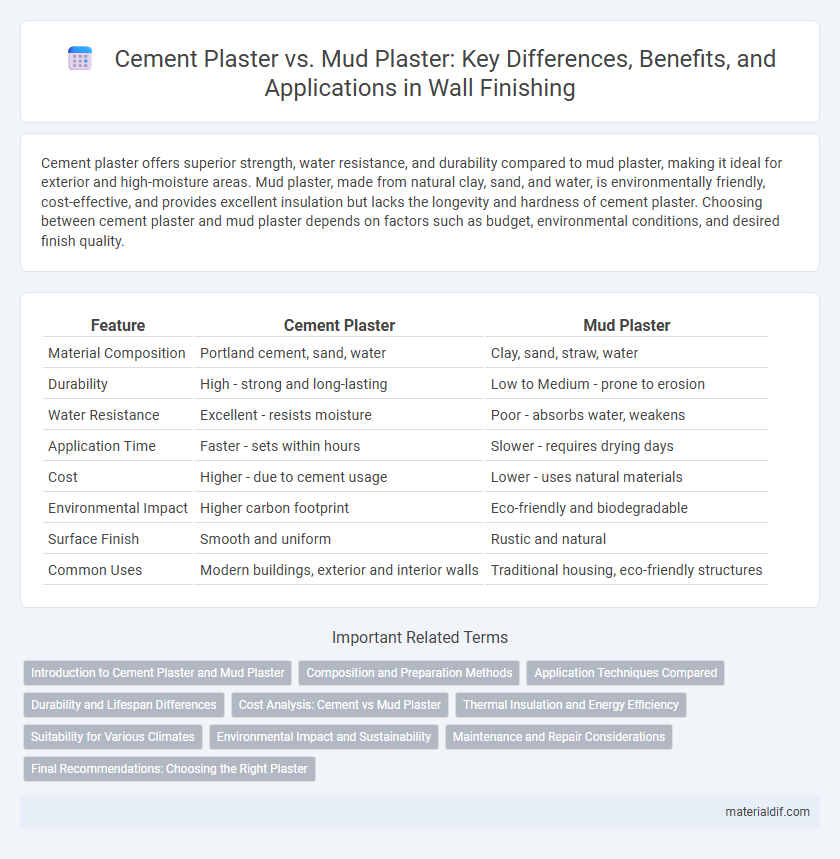 Cement Plaster vs. Mud Plaster: Key Differences, Benefits, and Applications in Wall Finishing