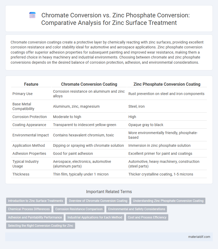 Chromate Conversion vs. Zinc Phosphate Conversion: Comparative Analysis for Zinc Surface Treatment