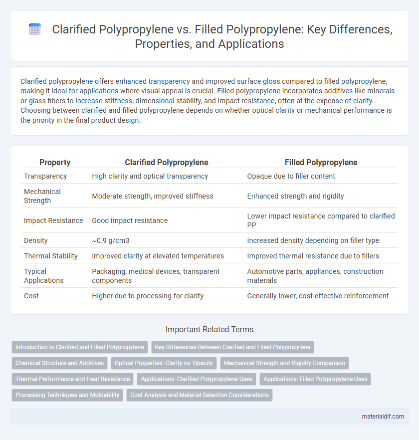 Clarified Polypropylene vs. Filled Polypropylene: Key Differences, Properties, and Applications