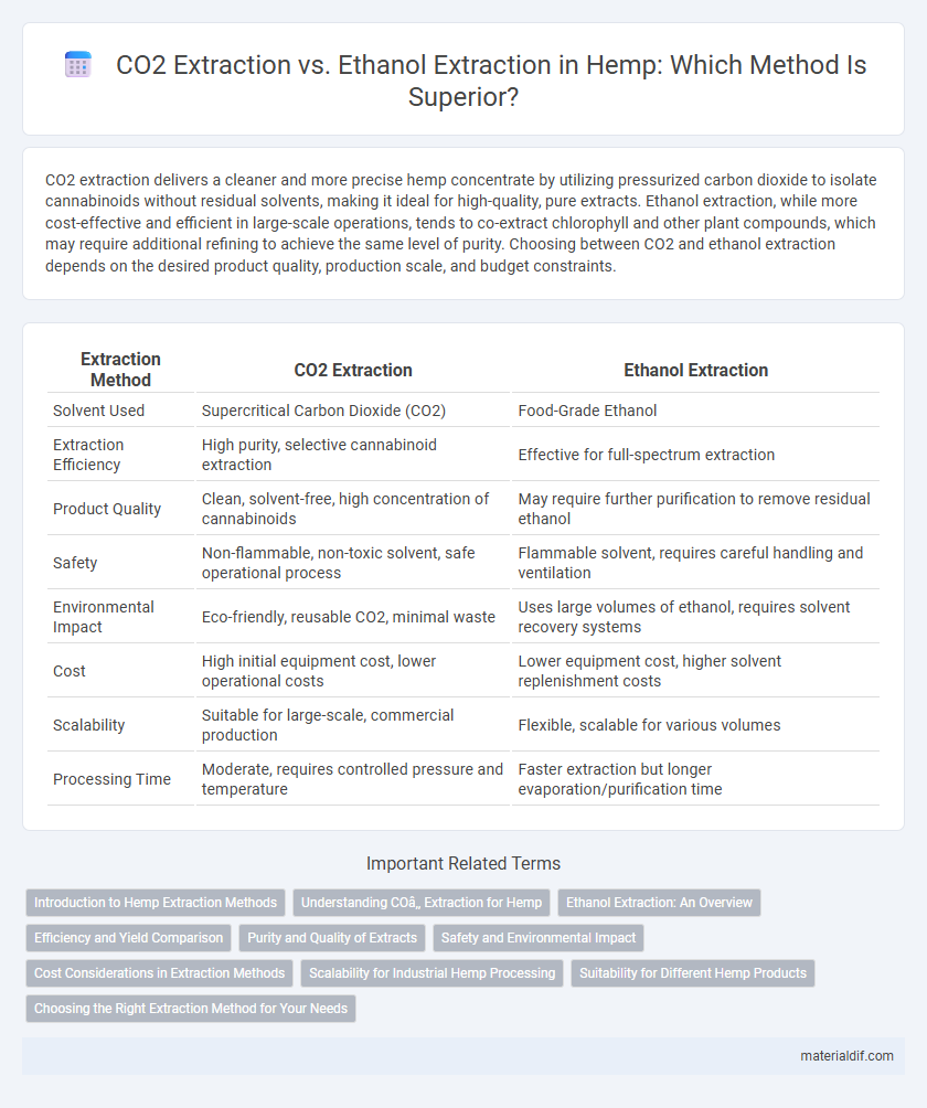 CO2 Extraction vs. Ethanol Extraction in Hemp: Which Method Is Superior?