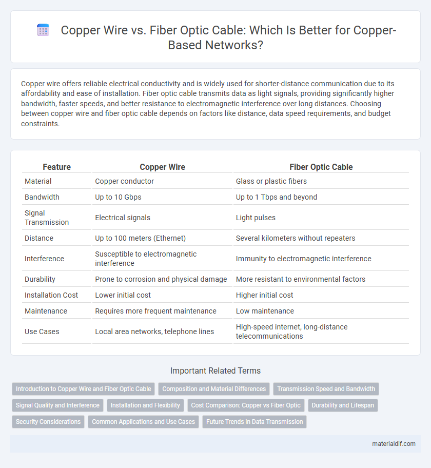 Copper Wire vs. Fiber Optic Cable: Which Is Better for Copper-Based Networks?