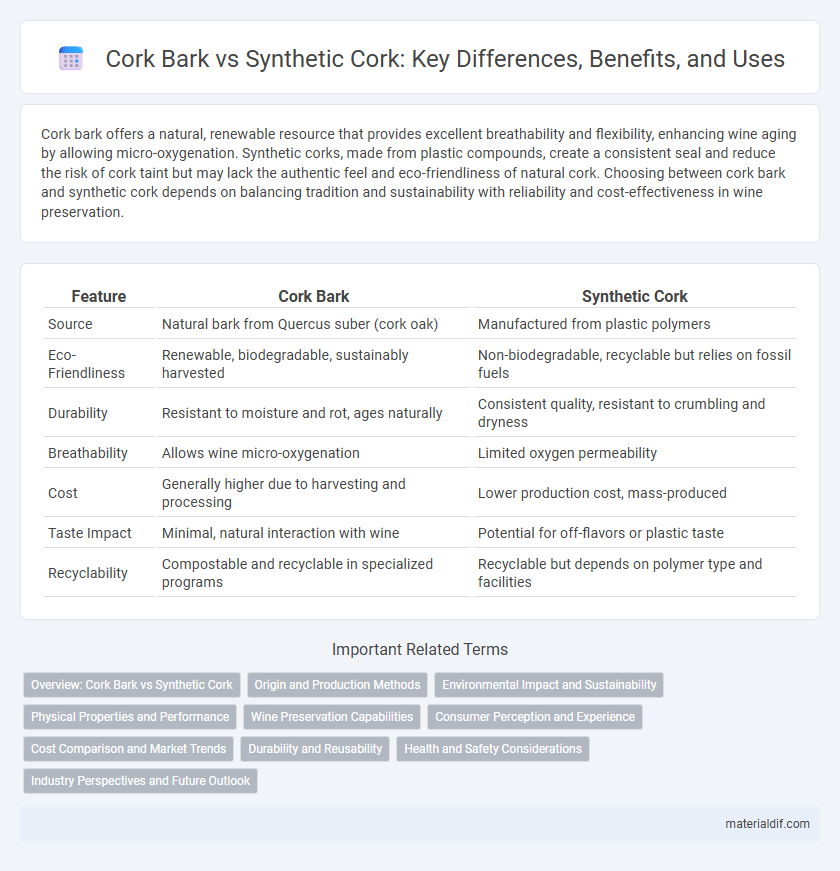 Cork Bark vs Synthetic Cork: Key Differences, Benefits, and Uses